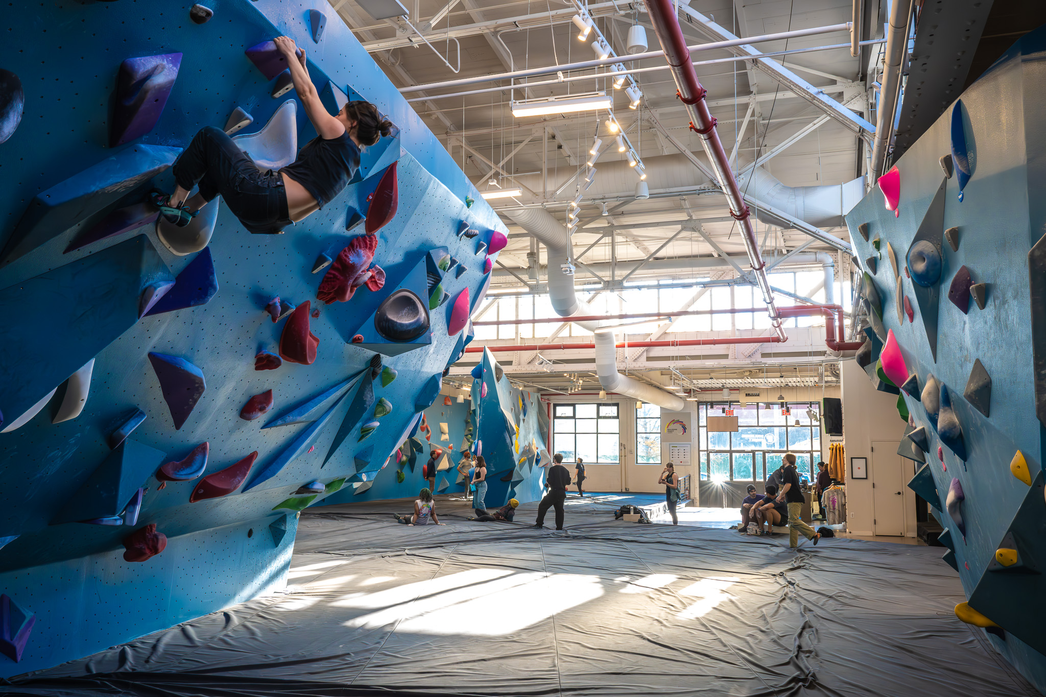 Bouldering Project climbing environment