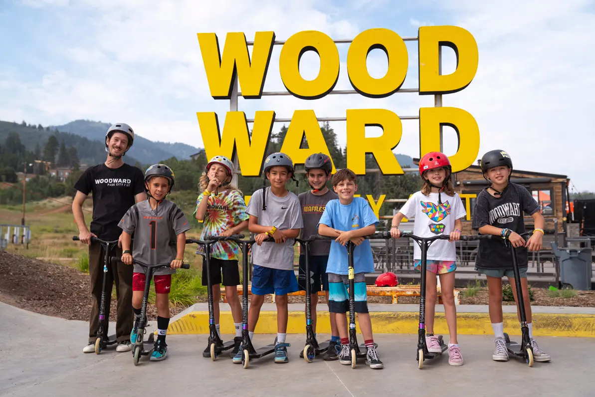 Scooter athletes at Woodward